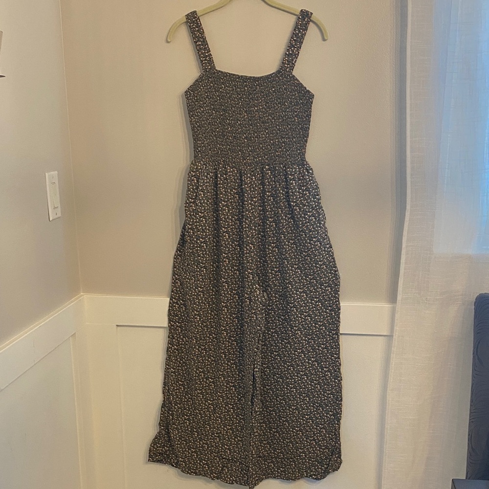 Chic Black Floral Jumpsuit